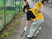 地域への清掃活動の様子